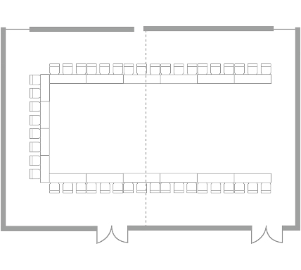 U-Shape Floor Plan